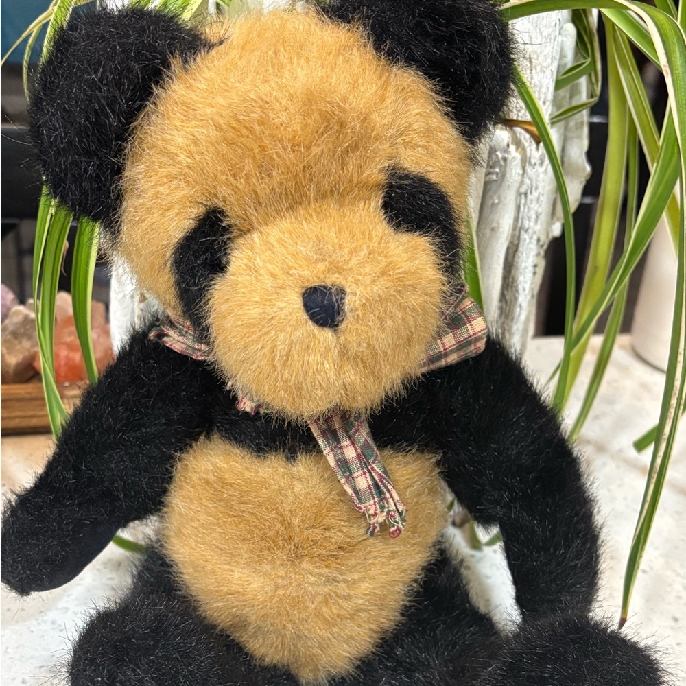 Boyds Peter Panda H.B.S Heirloom Collectible Teddy Bear Plush 9" Black Brown